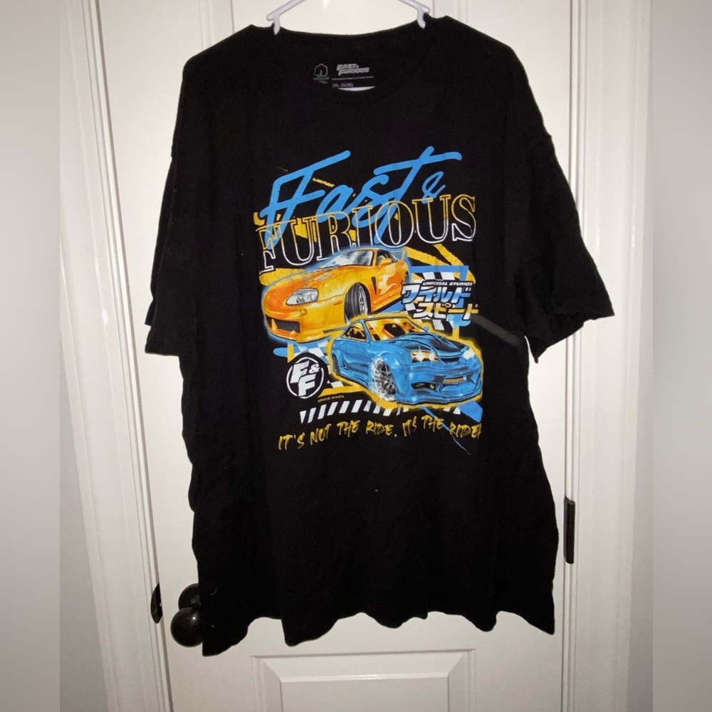 City Studios Black Fast & Furious Graphic Tee
